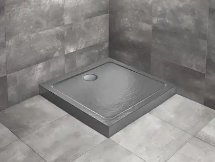Душовий піддон Doros C Compact Stone Anthracite 90x90 см, RADAWAY (SDRC9090-05-64S)