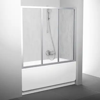 Двері для ванни трьохелементні AVDP3-170 Transparent, (40VV0U02Z1) RAVAK