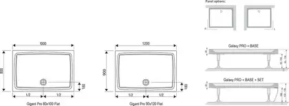 Душевой поддон Ravak Gigant Pro Flat 1000х800 мм (XA03A411010) Душевой поддон Ravak Gigant Pro Flat 1000х800 мм (XA03A411010)