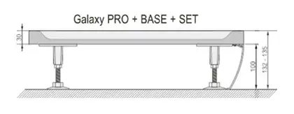 Ravak Gigant Pro Панель для душового піддона 120x90 L (XA83GL71010)