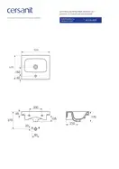 Умивальник меблевий Moduo 50 Cersanit (CCWF1007762074)