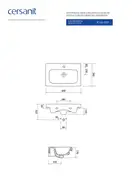 Умивальник меблевий Moduo Slim 60 Cersanit (CCWF1007772074)