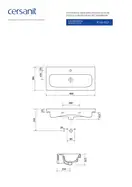Умивальник меблевий Moduo Slim 80 Cersanit (CCWF1007792074)