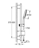Grohe Rainshower SmartActive Душовий гарнітур, хром (26591000)
