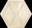 Плитка стінова Illusion Beige Heksagon STR 171x198x9 Paradyz (SS--198X171-1-ILLU.BE)