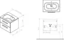 Шафка під умивальник SD 800 CHROME II white-white, RAVAK (X000000922)