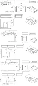 Шафка під умивальник SD 800 FORMY walnut, RAVAK (X000001035)