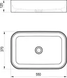 Ravak Ceramic Slim R Раковина накладна, біла (XJX01155002)