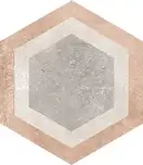 Плитка керамогранітна Hexagono Bushmills Multicolor 230х266x9 Vives (46FE)