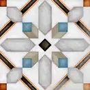 Плитка керамогранітна Vodevil Demel Multicolor декор 200x200x8 Vives (4P05)