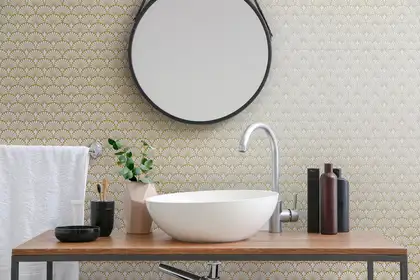 Плитка керамогранітна Art Deco White Manhattan Natural 297,5x297,5x9,9 Aparici (25534)