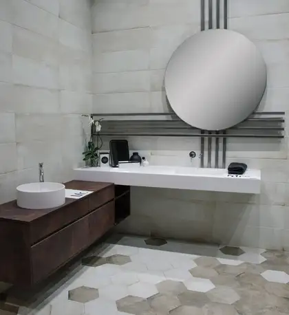Плитка керамогранітна Recover Grey Hexagon 250x290 Aparici (25578)
