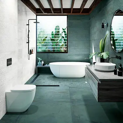 Плитка керамогранітна Metallic Green Natural 995,5x995,5x10 Aparici (25588)