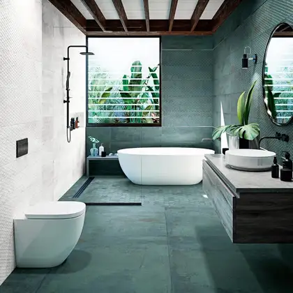 Плитка стінова Metallic Green 297,5x995,5 Aparici (25590)