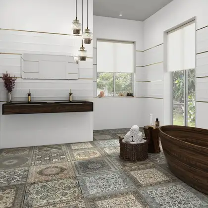 Плитка керамогранітна Kilim Single Natural 595,5x595,5x9 Aparici (26223)