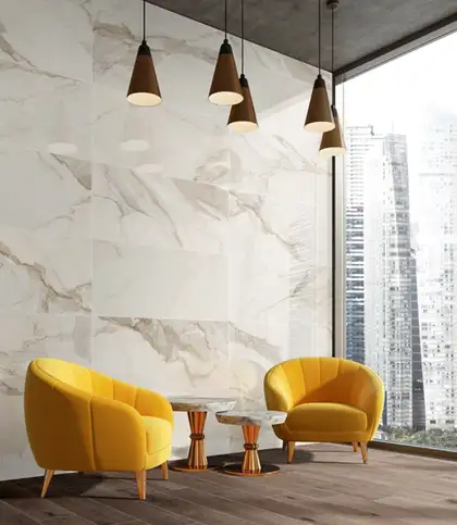 Плитка керамогранітна Calacatta Silver 120 LUX 600x1200x11 Azteca (25614)