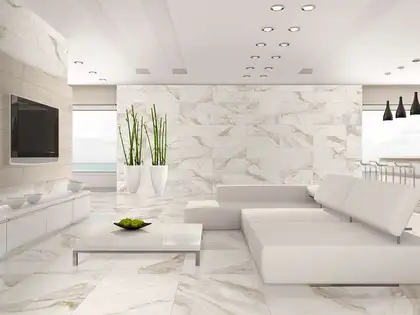 AZTECA Calacatta Gold 60 LUX Керамограніт, білий (Lux 60)