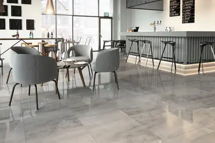 CERAMICA SANTA CLAUS Плитка керамогранітна Onyx Silver POL 600x1200x10 Ceramiсa Santa Claus (Onyx Silver 60x120 polished)