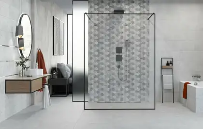 Плитка стінова Polaris Mix Hexagon RECT 250x750 Ceramika Color (5902627432255)