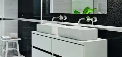 Плитка стінова Java Black 25x75 код 8253 Ceramika Color (5906340498253)