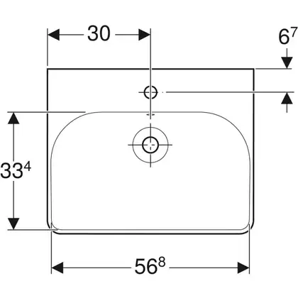 Шафка з умивальником Air-Line 600 БГ Sunwest Smile-600 Square (500.229.01.1) Geberit (Air-Line 600 БГ+Smile-600)