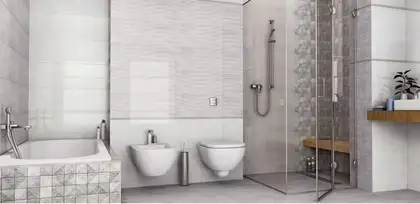 Плитка стінова Tivoli Soft Grey RECT 25x75 код 9564 Konskie (5906340499564)