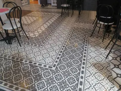 Плитка керамогранітна Esquina Florentine Black 200x200x9 Mainzu (PT01977)