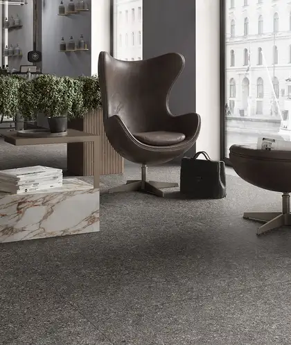 Плитка керамогранітна RR 13 Svart Fine NAT SQ 600x600x9 Mirage (ANU6)