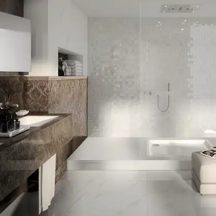 Плитка керамогранітна JW 01 Bianco Statuario LUC SQ 1200x1200x9 Mirage (SI67)