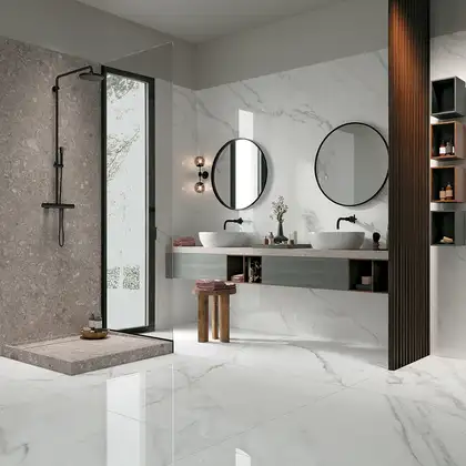 Плитка керамогранітна JW 14 Statuario Venato NAT 600x600x9 Mirage (TV39)