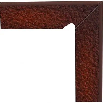 Цоколь Cloud Brown Правий 2 ел STR 8,1x30 код 6448 Ceramika Paradyz (Z---081X300-1-CLOU.BRPR-C)