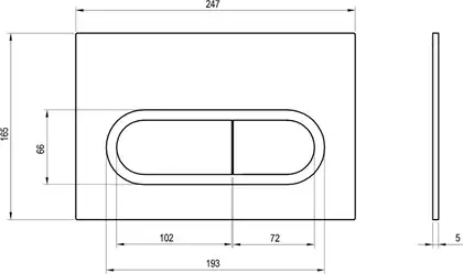 Ravak Chrome Кнопка змиву, Біла (X01455)