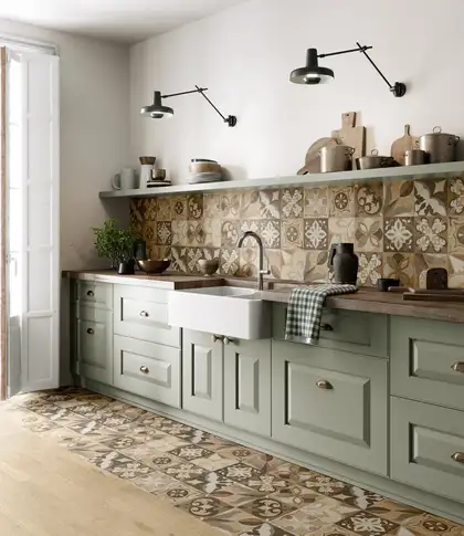 Плитка керамогранітна CSAICLMX20 Intarsi Classic Mix 200x200x10 Sant'agostino