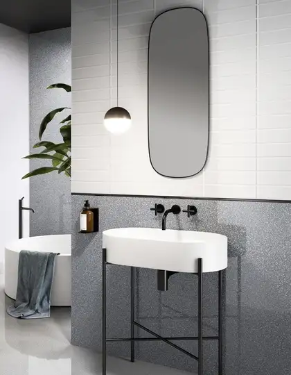 Плитка стінова CSANDGRA00 Newdot Graphite 250x750x9,4 Sant'agostino