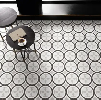 Плитка керамогранітна CSAPBW0120 Patchwork B&W 01 200x200x10 Sant'agostino