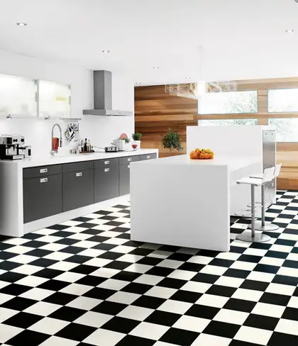 Плитка керамогранітна CSAPBWBL20 Patchwork B&W Black 200x200x10 Sant'agostino