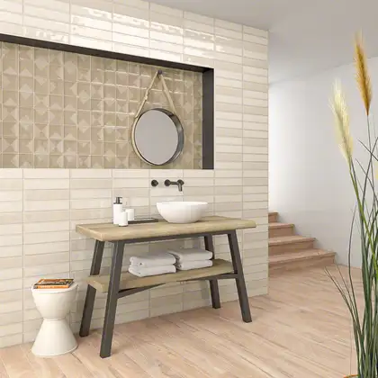 Плитка стінова Hanami Marfil 75x335x9,1 Vives (35F4)