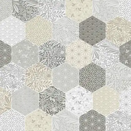 Плитка керамогранітна Hexagono Duroc Multicolor 230x266x9 Vives (46EM)