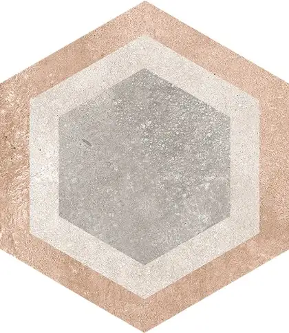 Плитка керамогранітна Hexagono Bushmills Multicolor 230х266x9 Vives (46FE)