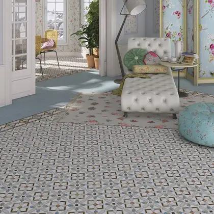Плитка керамогранітна Pombo-2 Multicolor декор 200x200x8 Vives (4P08)