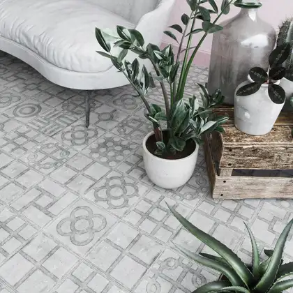 Плитка керамогранітна Paulista Cemento 200x200x8 Vives (4P52)