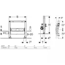 Geberit Duofix Душовий елемент, 50 см, випуск 50 мм (111.591.00.1)