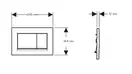 Geberit Sigma 30 Клавіша змиву, хром матовий/глянець (115.883.JQ.1)