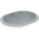 Geberit VariForm Умивальник під стільницю, еліптичний, білий (500.757.01.2)