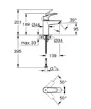 Grohe Eurosmart New Змішувач для раковини, хром (32467003)