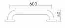 Поручень 60 см LEHNEN CONCEPT (L60006000) KOLO