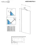 Шторка для ванни Modo New Black PNJ II 100 RADAWAY (10006100-54-01)