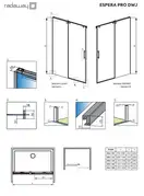 Radaway Espera Pro Душові двері, хром (10090110-01-01L)
