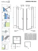 Душові двері Essenza Pro White DWJ 80 праві, RADAWAY (10099080-04-01R)