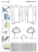 Radaway Essenza Pro Black PTJ Душові двері, чорні (10100000-54-01R)